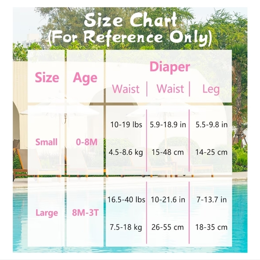 Babygoal Reuseable Swim Diaper Bundle Adjustable Size Newborn - 2T - Picture 3 of 11